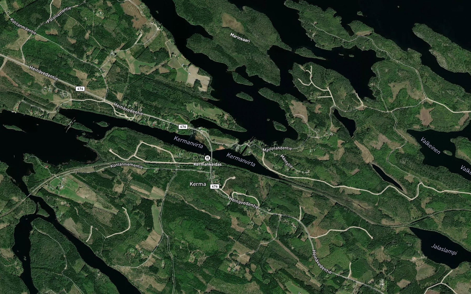 Satellite map of the Haapakoski