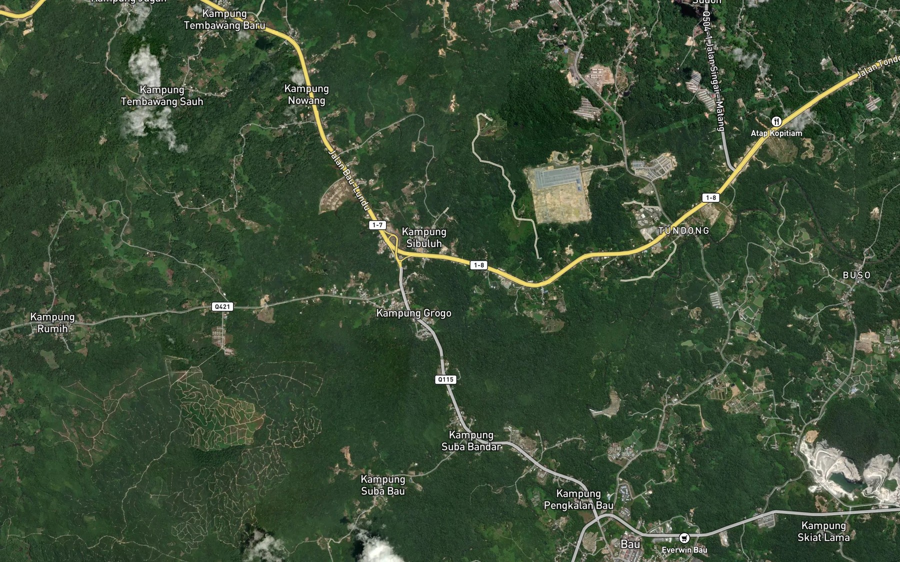 Satellite map of the Sungai Banan
