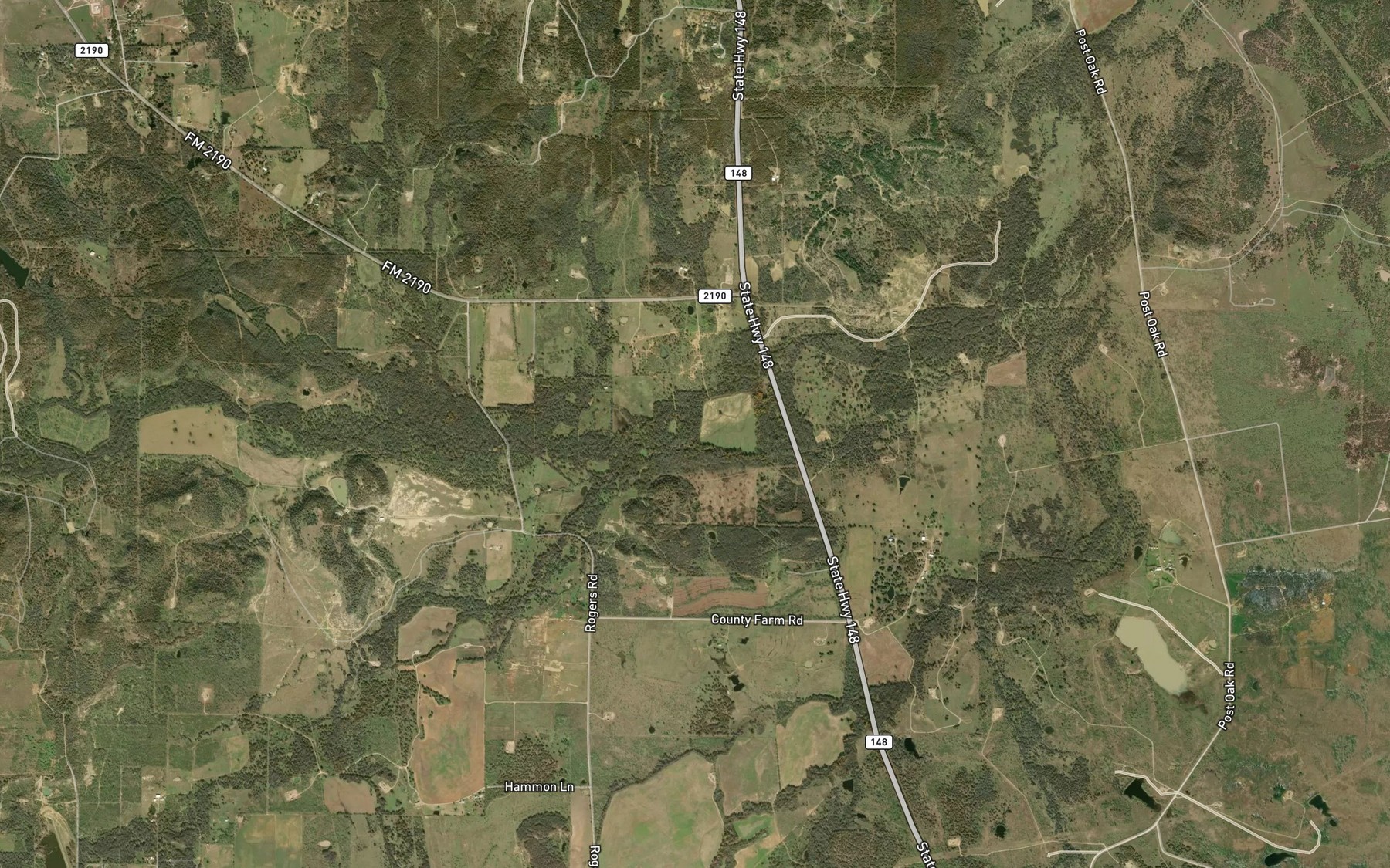 Satellite map of the North Creek