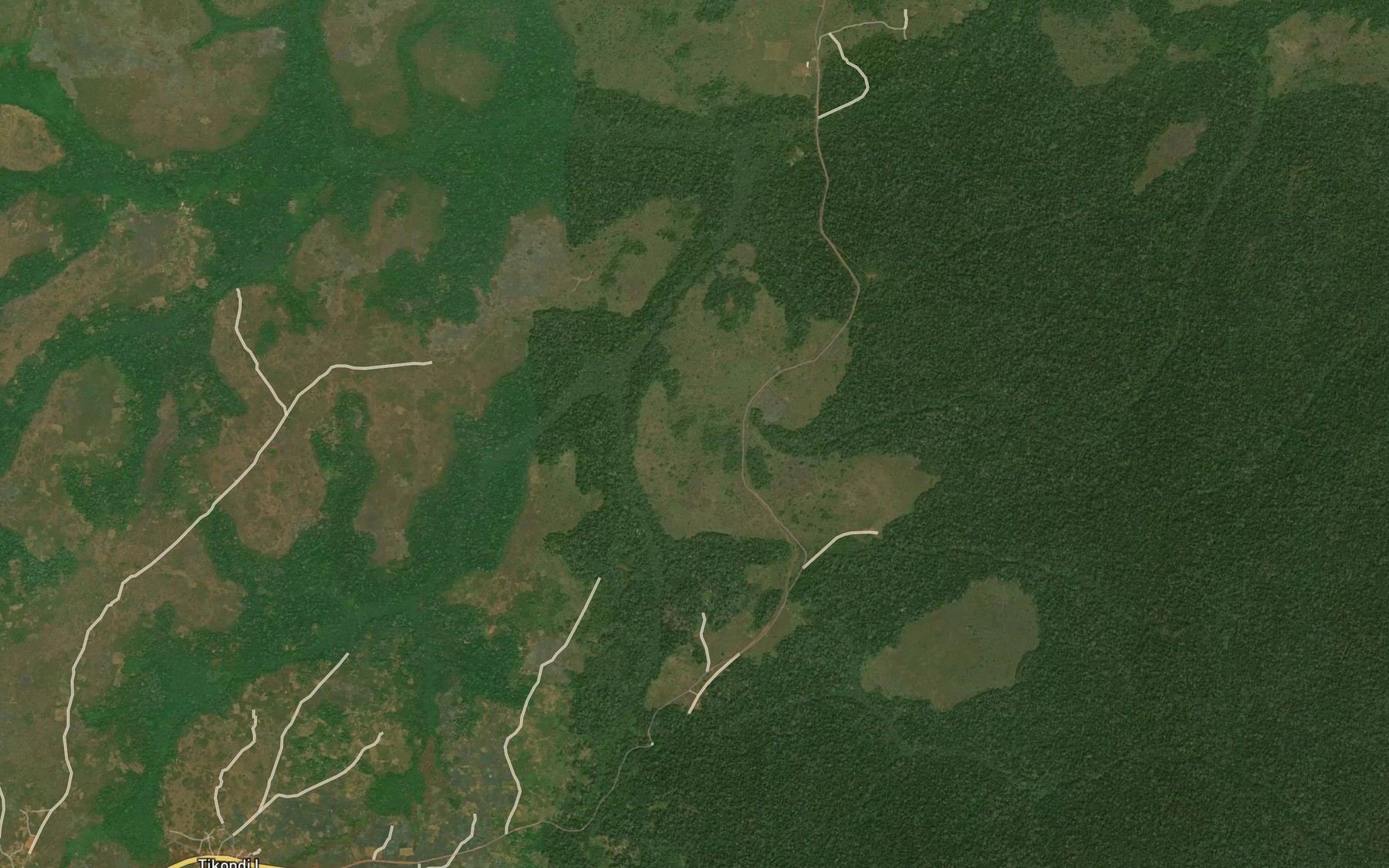 Satellite map of the Monokanbe