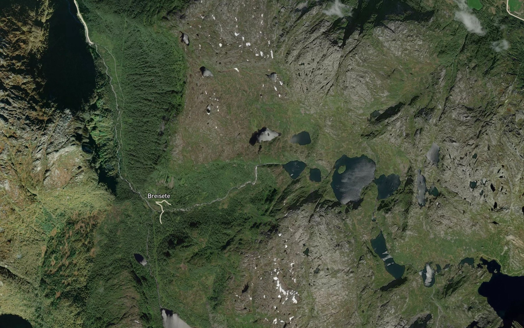 Satellite map of the Fossane