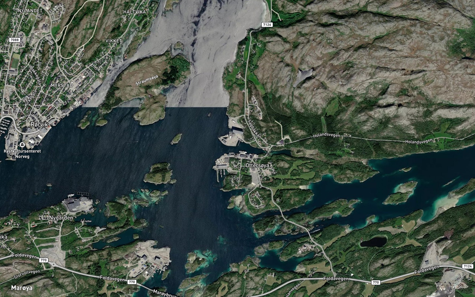 Satellite map of the Ottersoyvagen