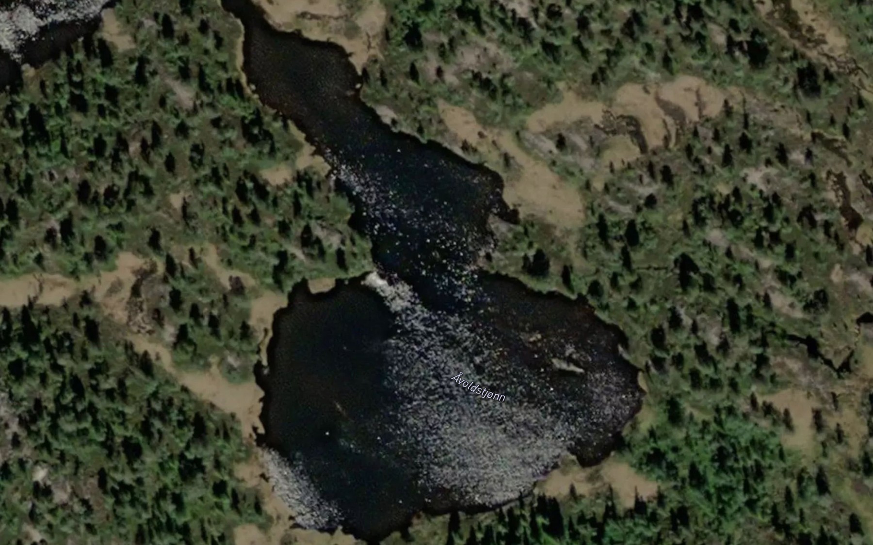 Satellite map of the Avoldstjonn