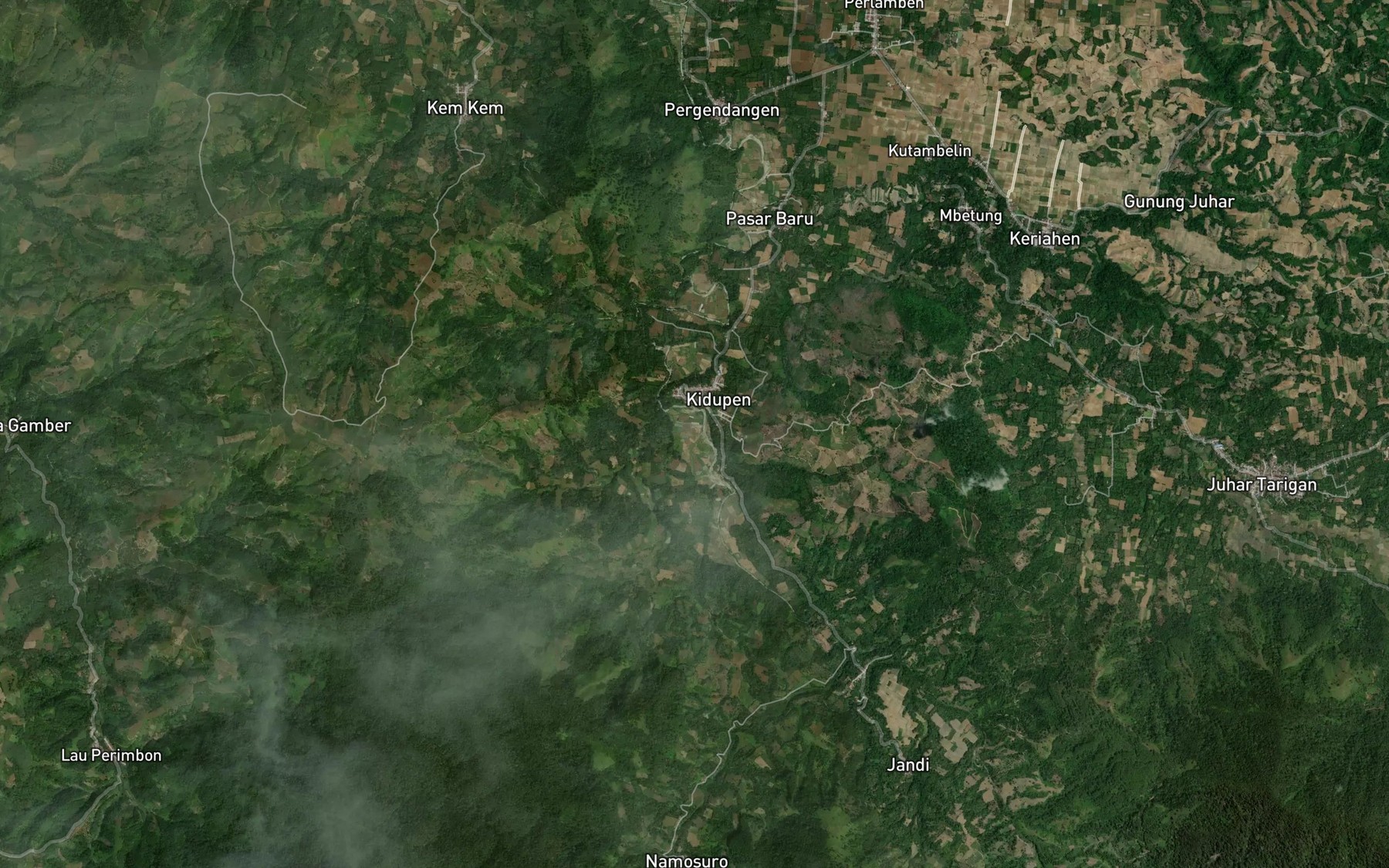 Satellite map of the Lao Kidupen