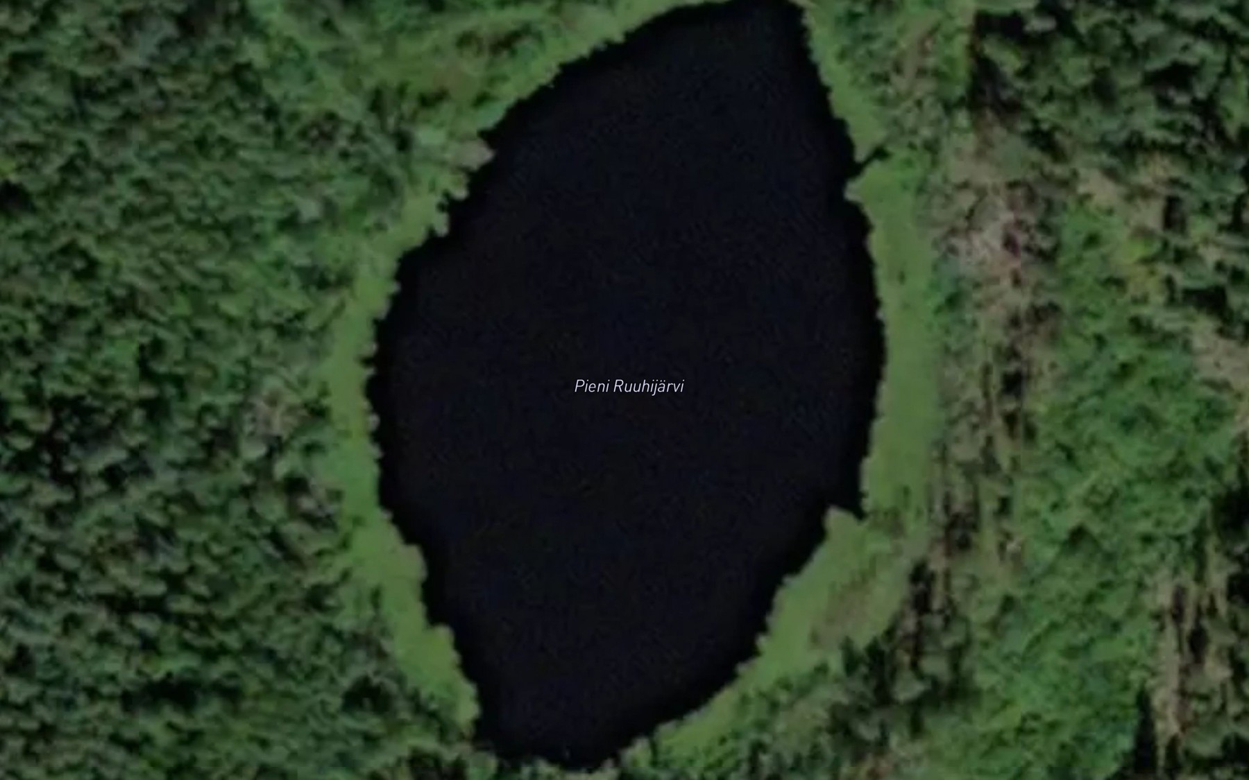 Satellite map of the Pieni Ruuhijarvi