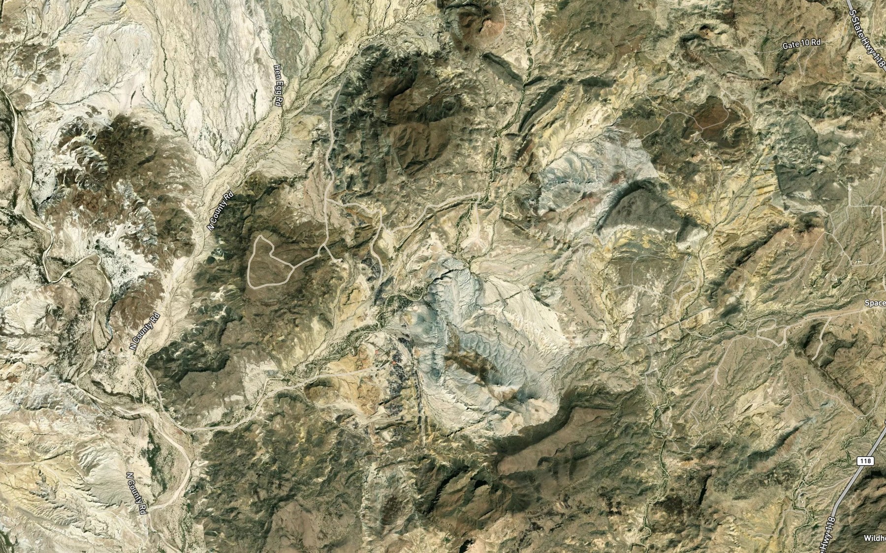Satellite map of the Paynes Waterhole