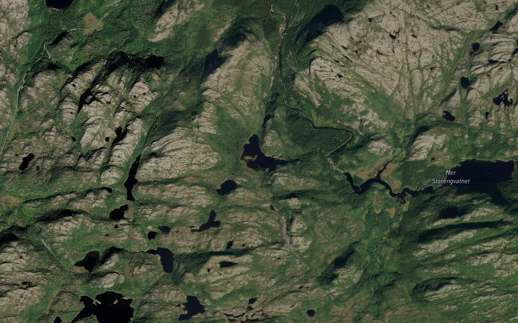 Satellite map of the Uggsetvatnet