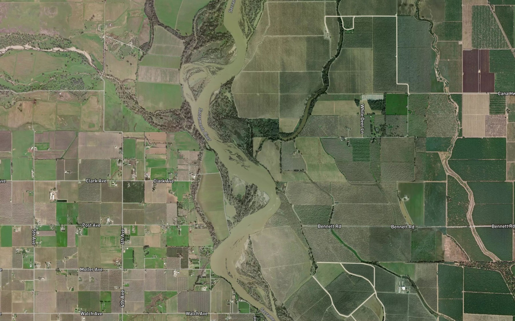 Satellite map of the Dicus Slough