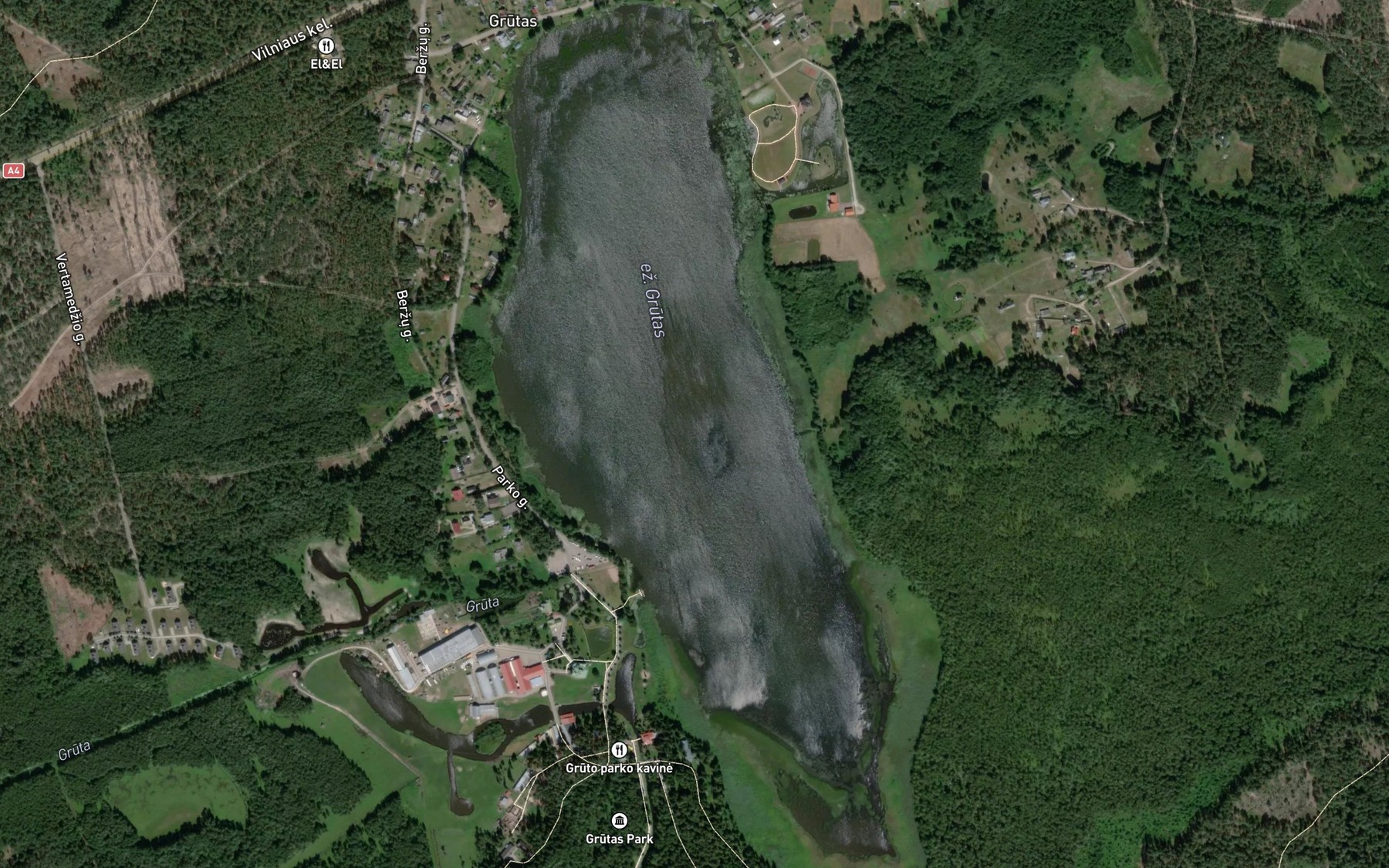 Satellite map of the Ezeras Grutas