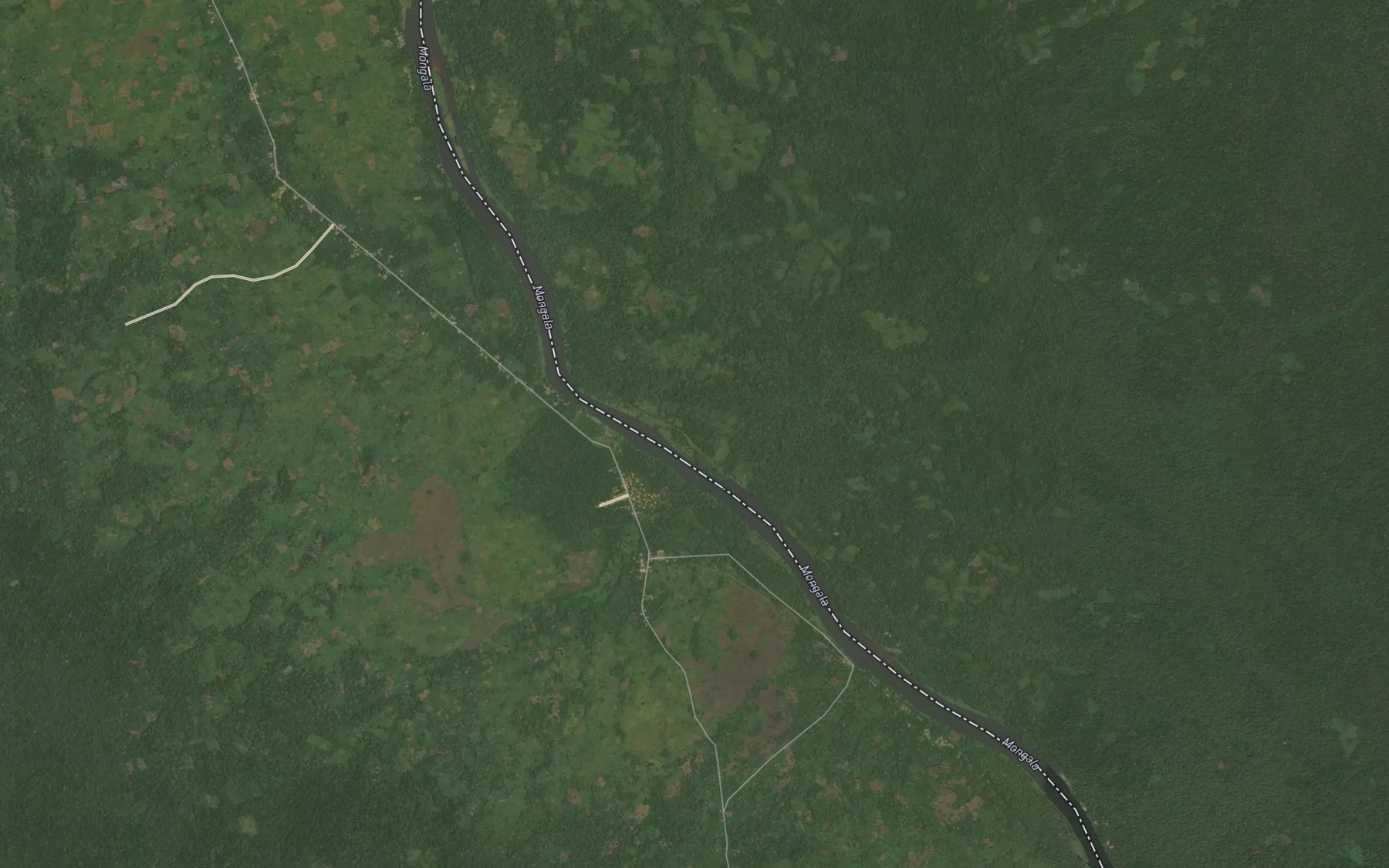 Satellite map of the Lingendji