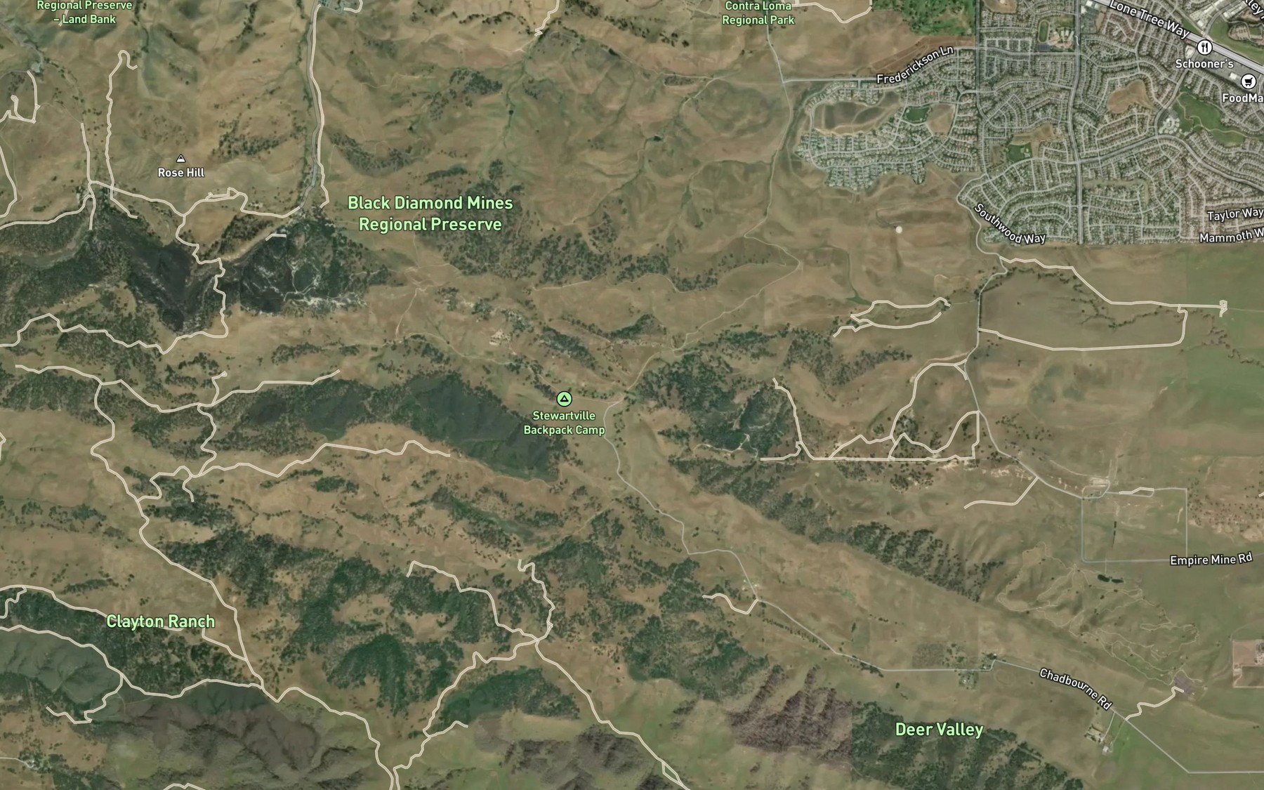 Satellite map of the Oil Creek