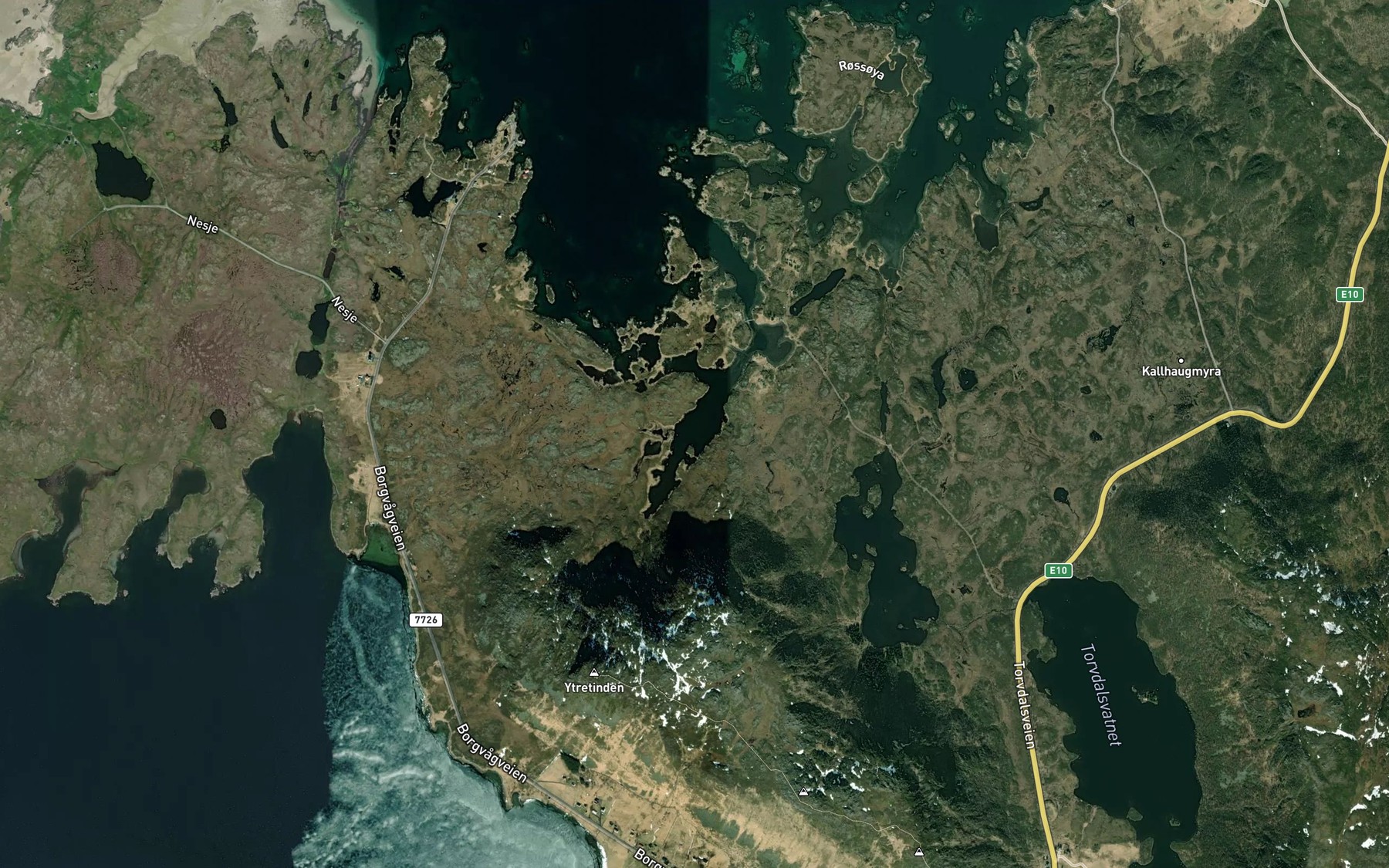 Satellite map of the Langvagen