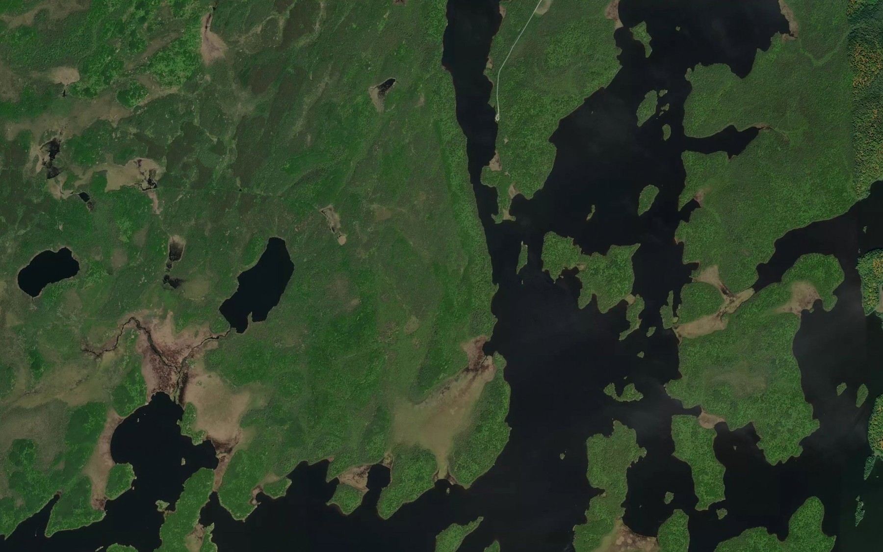 Satellite map of the Honkonen Narrows