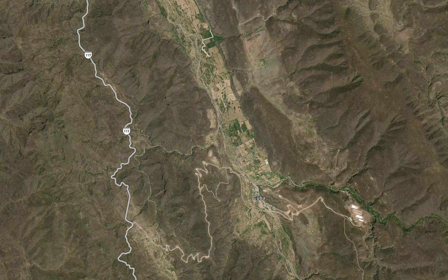 Satellite map of the La Huerta