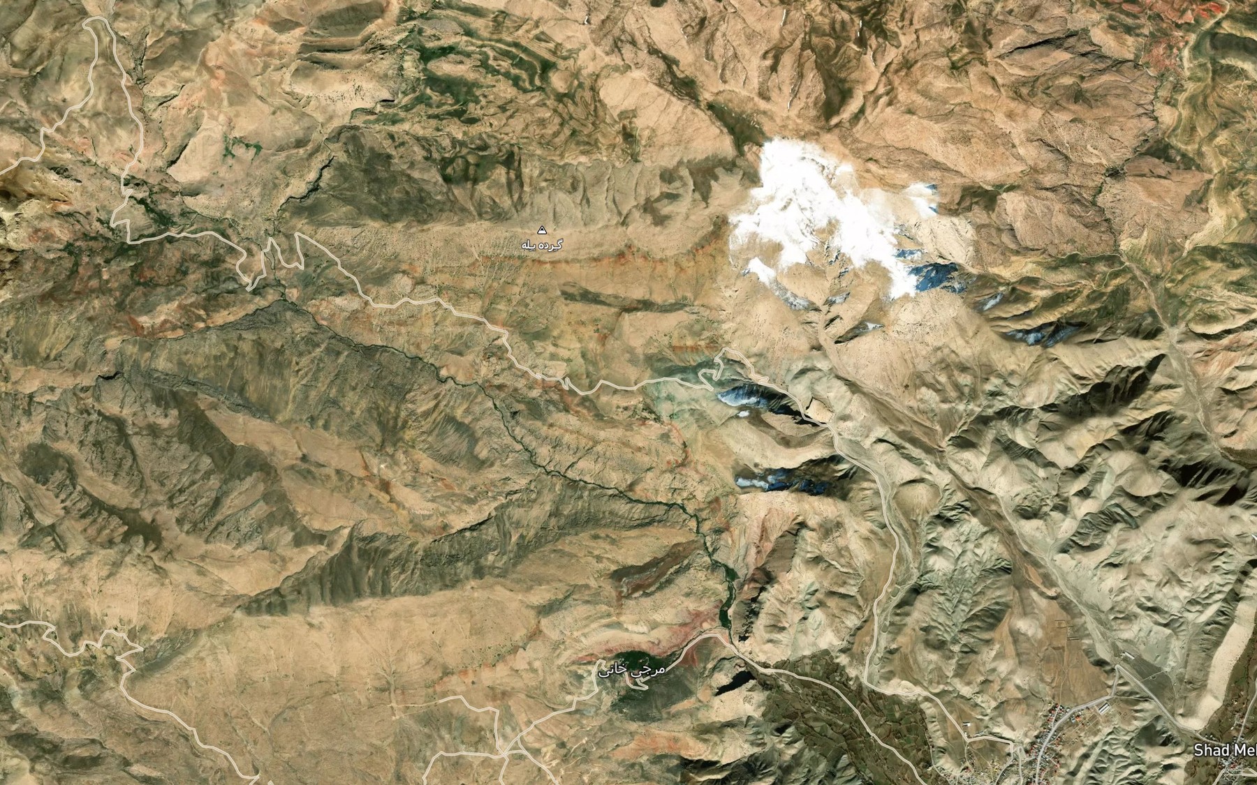 Satellite map of the Cheshmeh-ye Zal