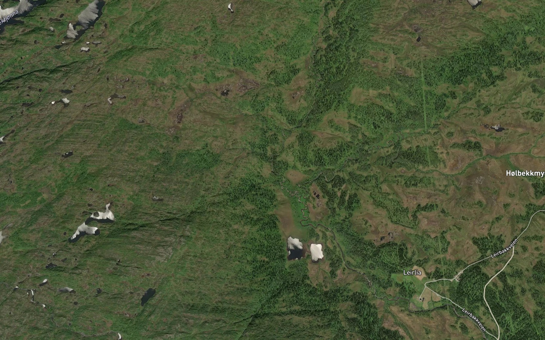 Satellite map of the Nordalfossen