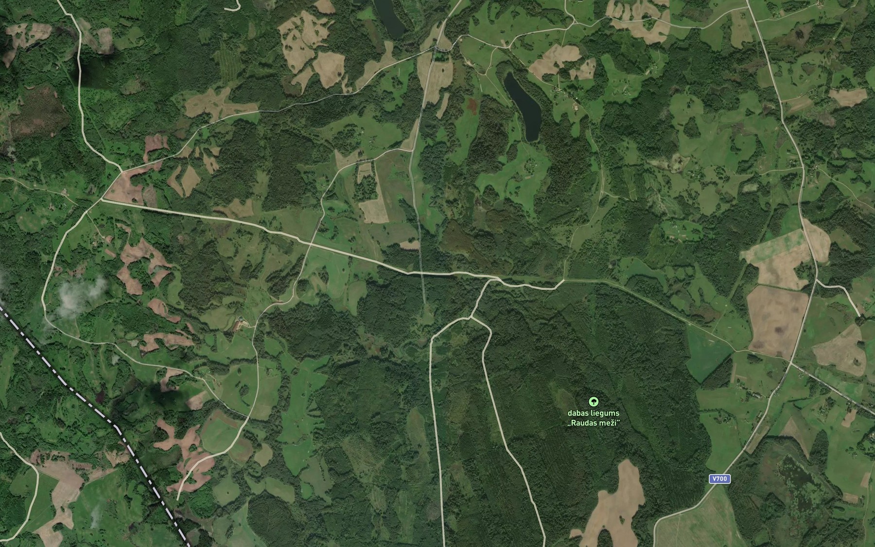 Satellite map of the Rauda
