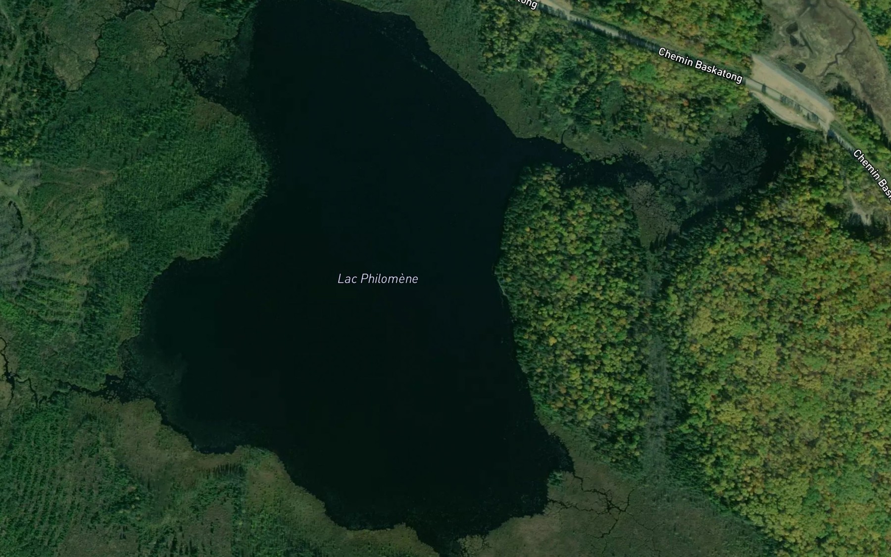 Satellite map of the Lac Philomene