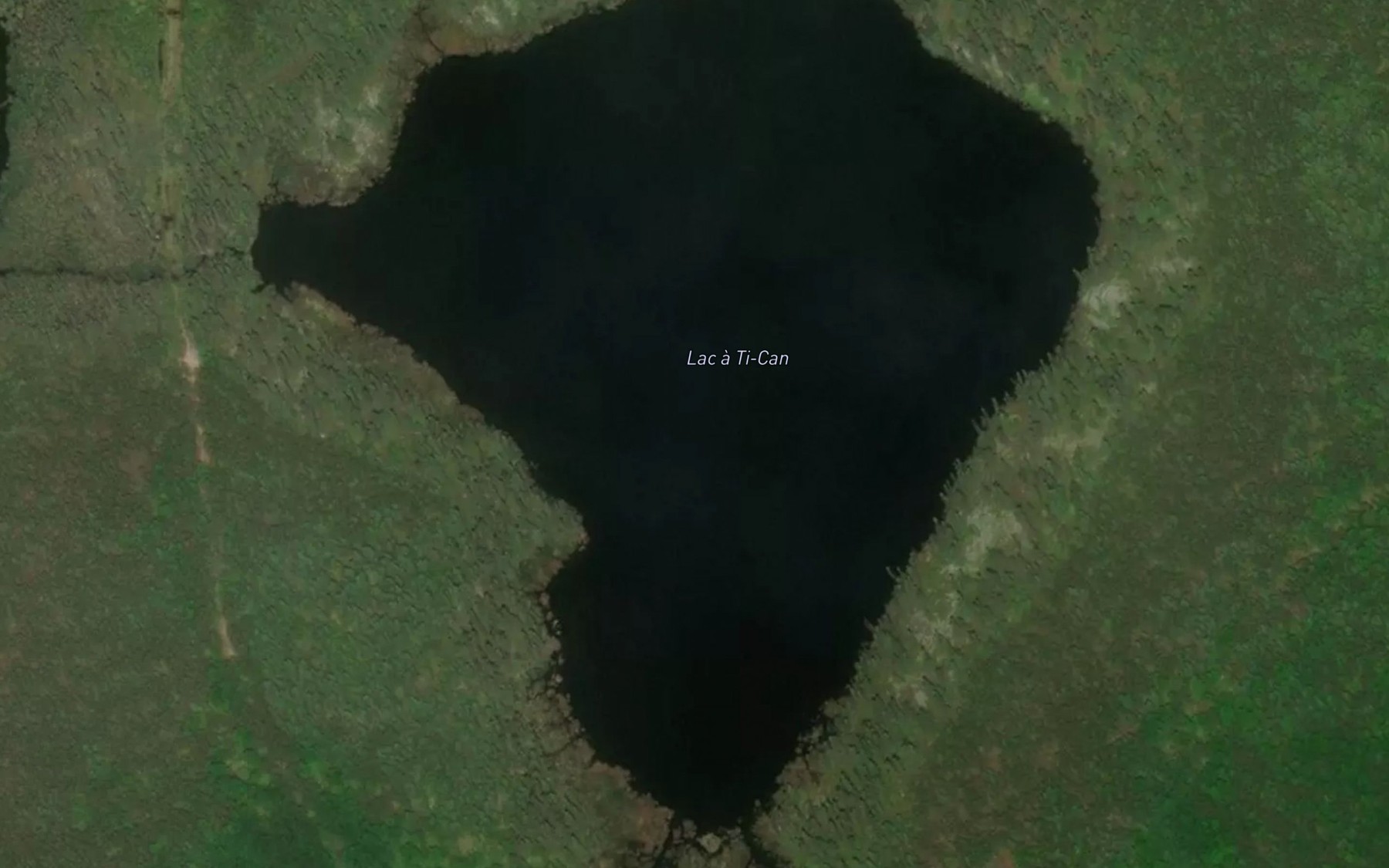 Satellite map of the Lac a Ti-Can