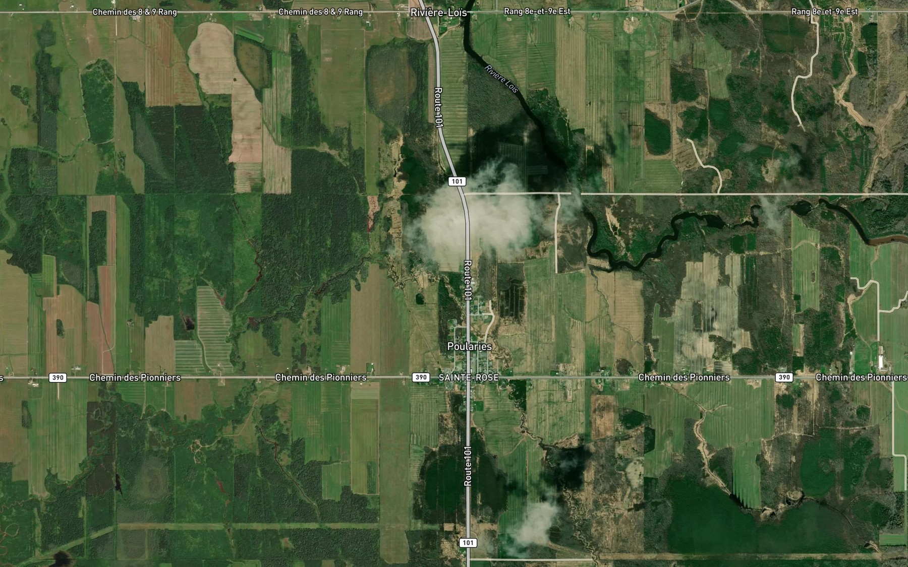 Satellite map of the Cours d'eau Blanchard