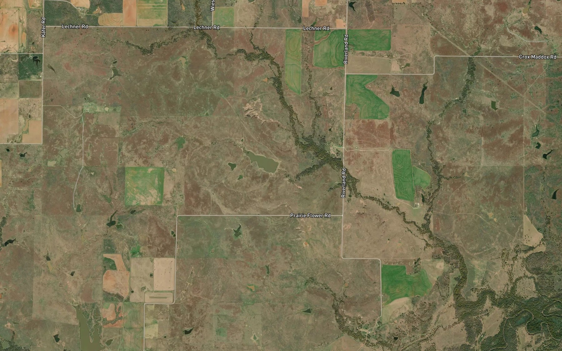 Satellite map of the Lively Lake