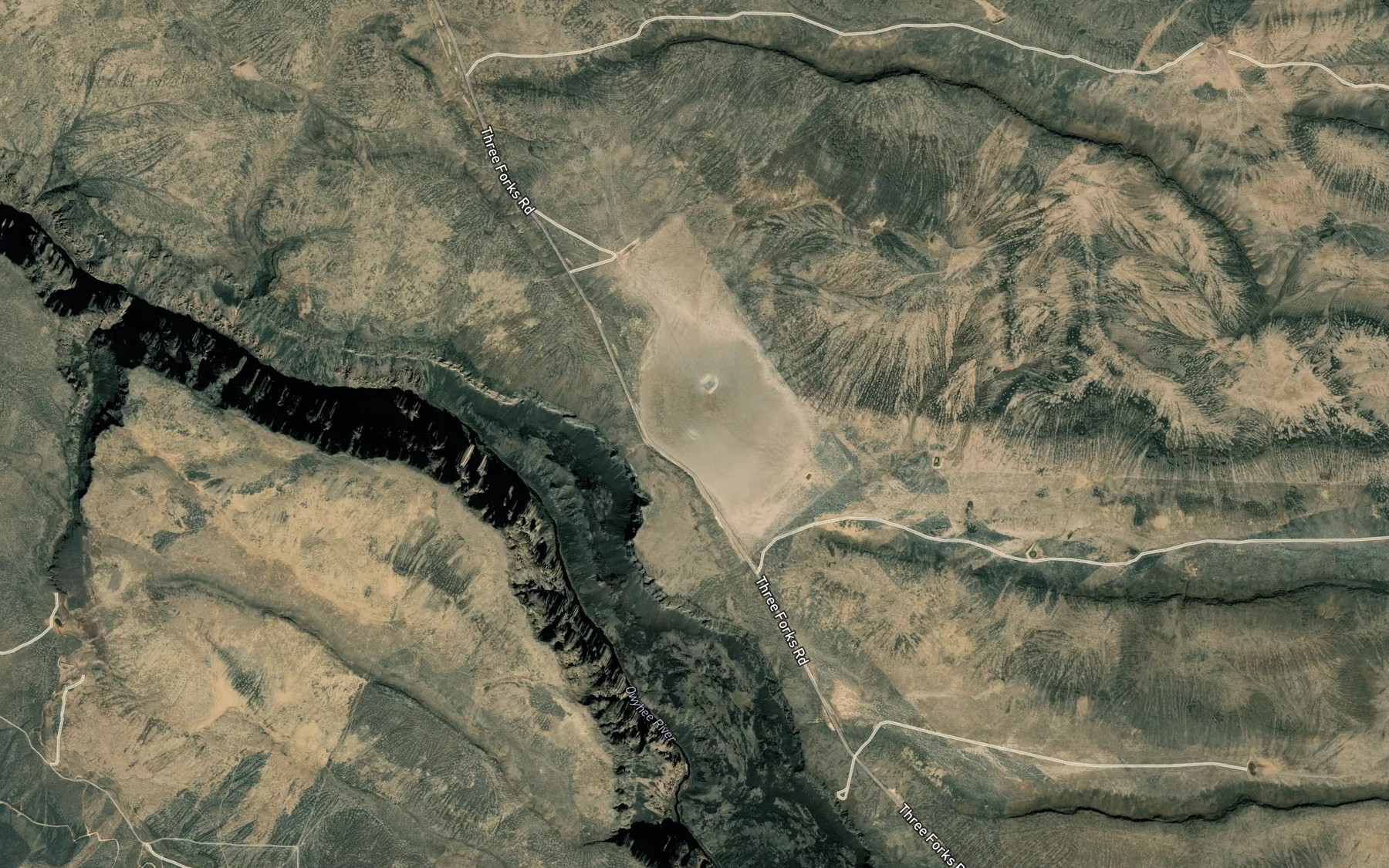 Satellite map of the Rock Reservoir