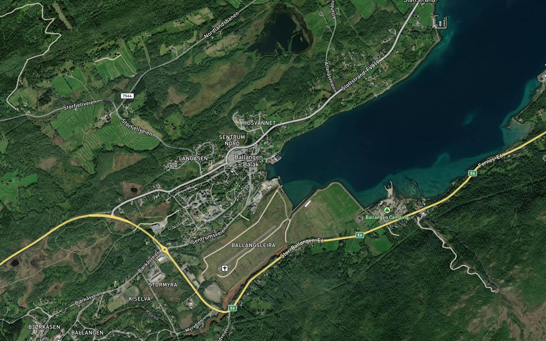 Satellite map of the Finnvika