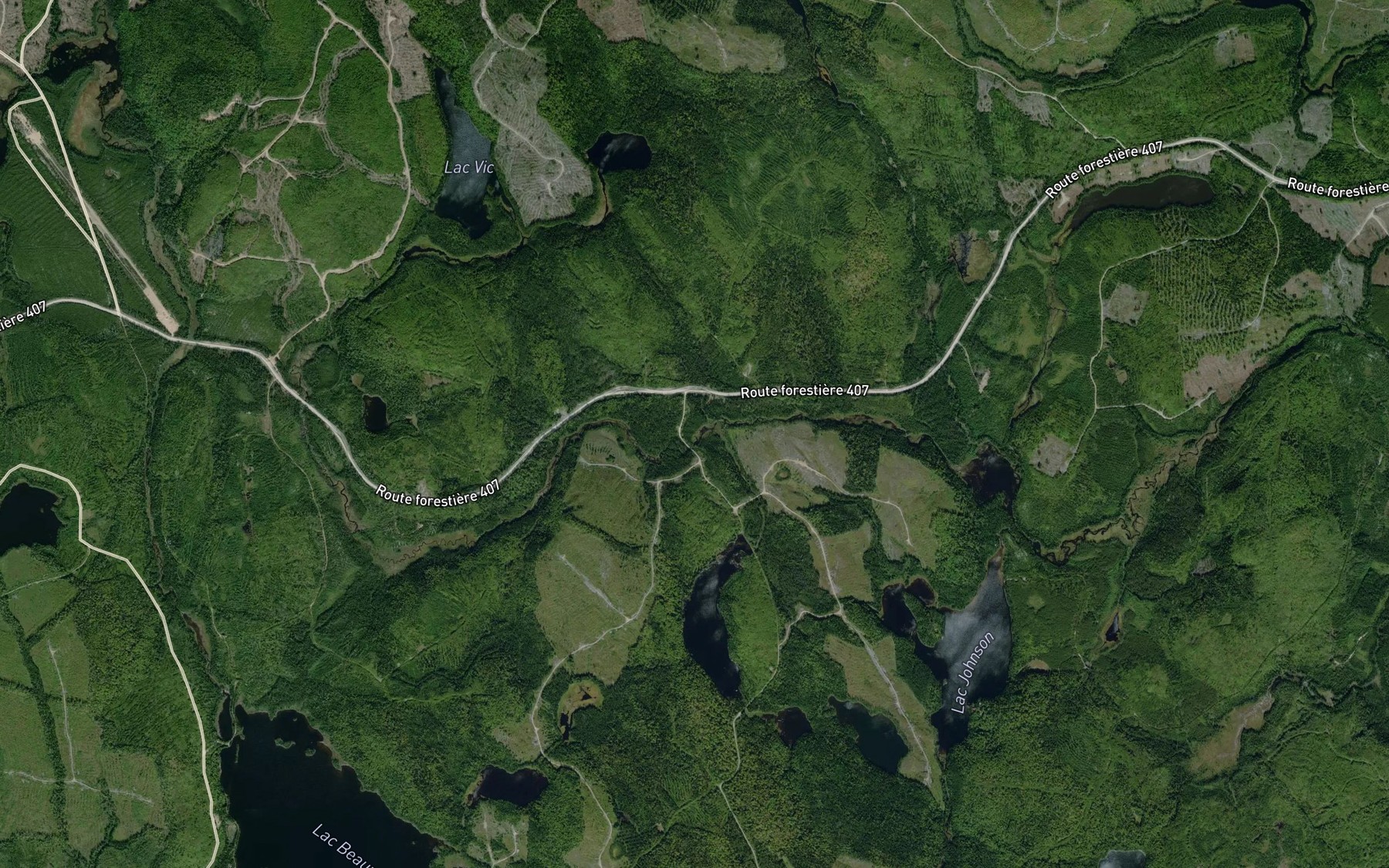 Satellite map of the Lac Fuzz