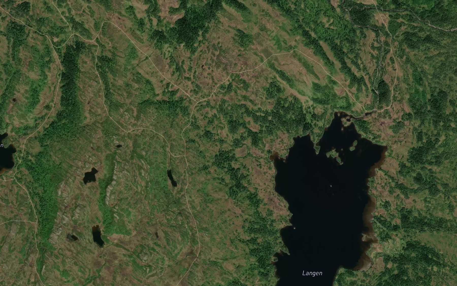 Satellite map of the Krokbekken