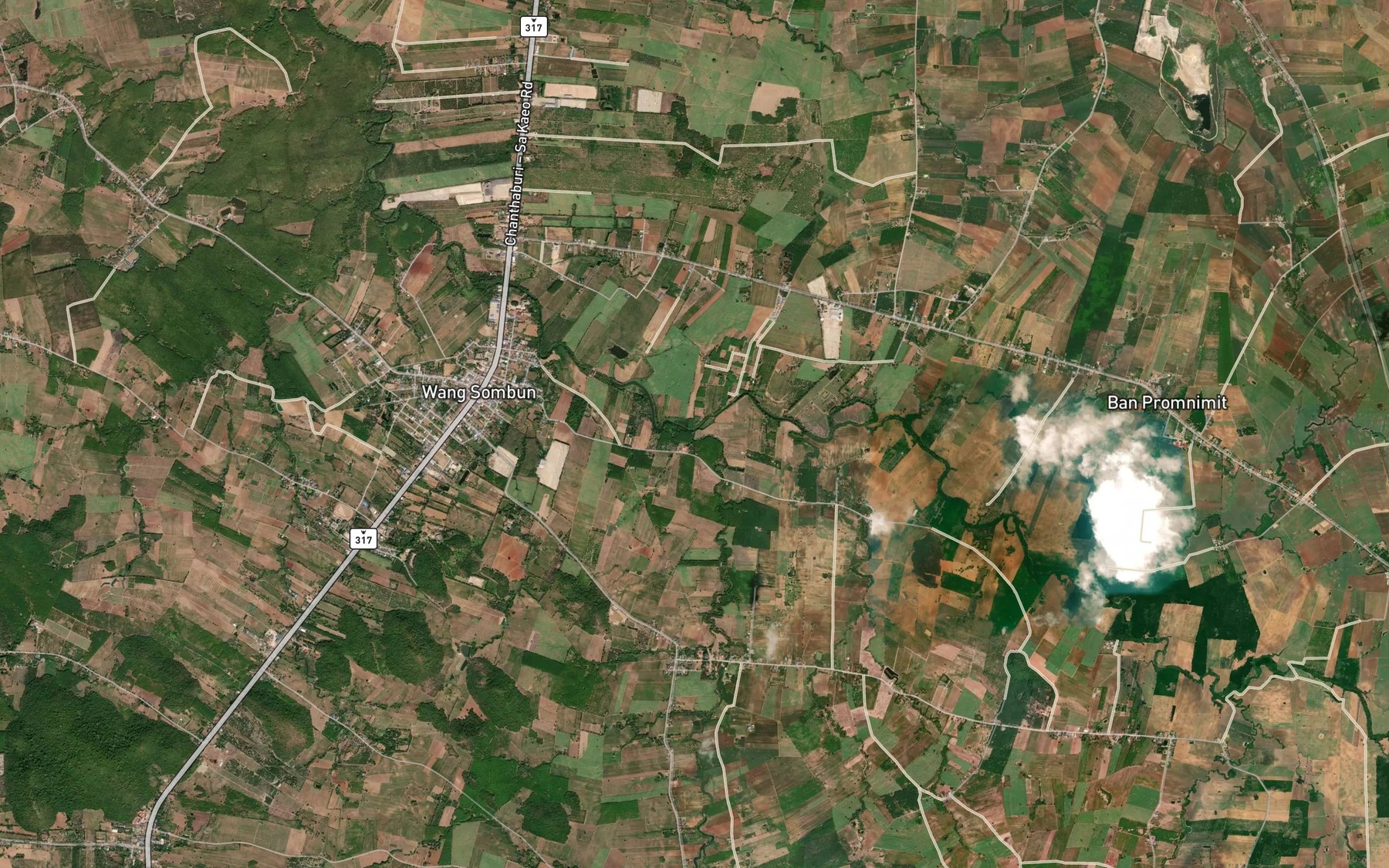 Satellite map of the Khlong Yang