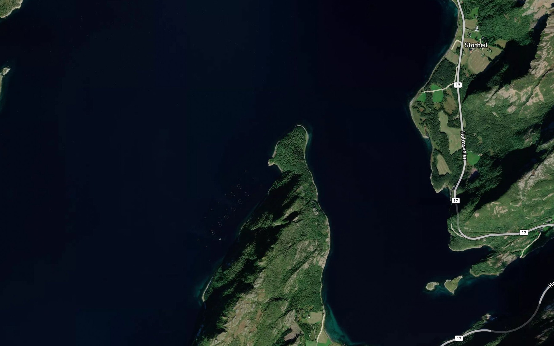 Satellite map of the Heggvika