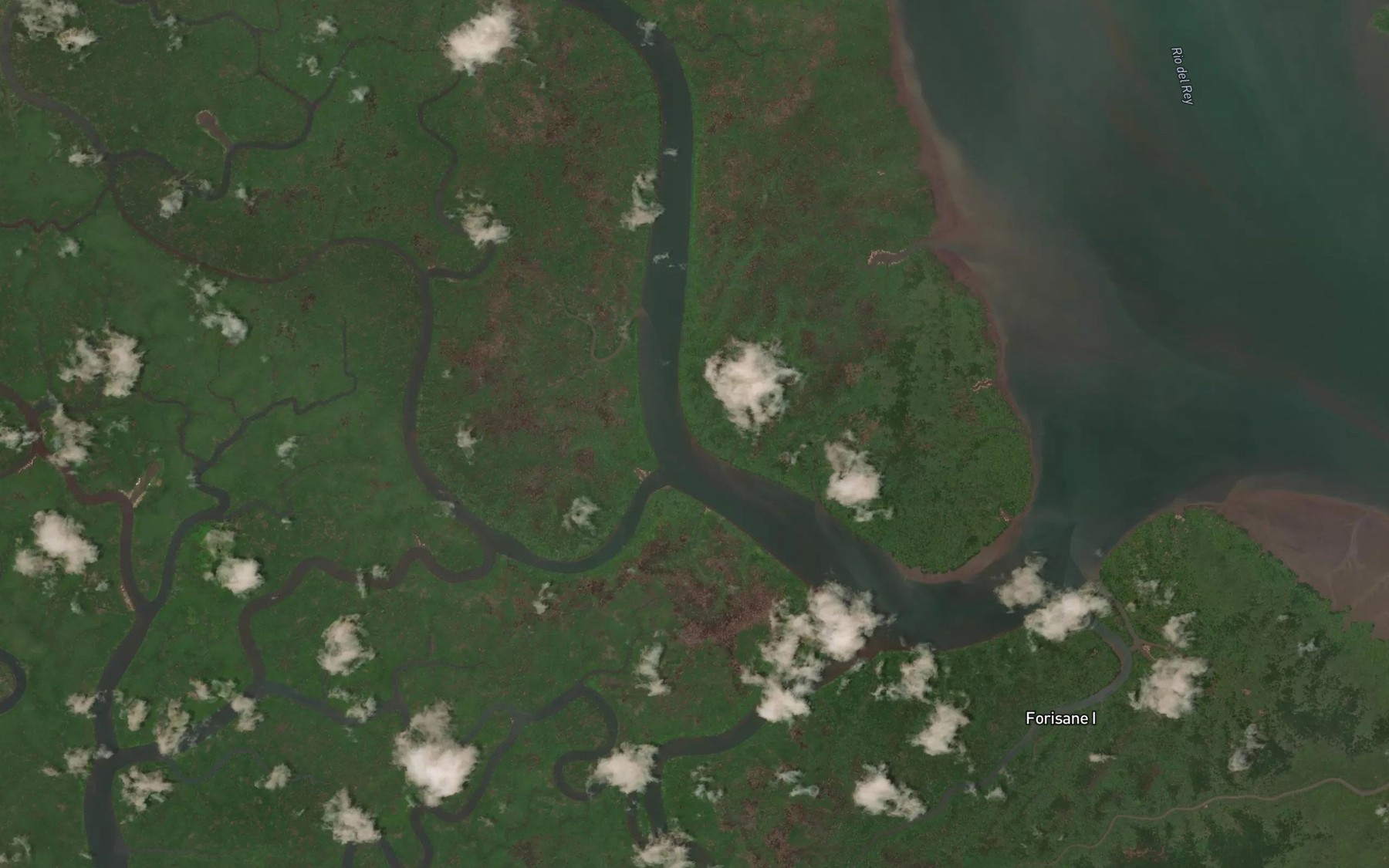 Satellite map of the Stacpoole Creek
