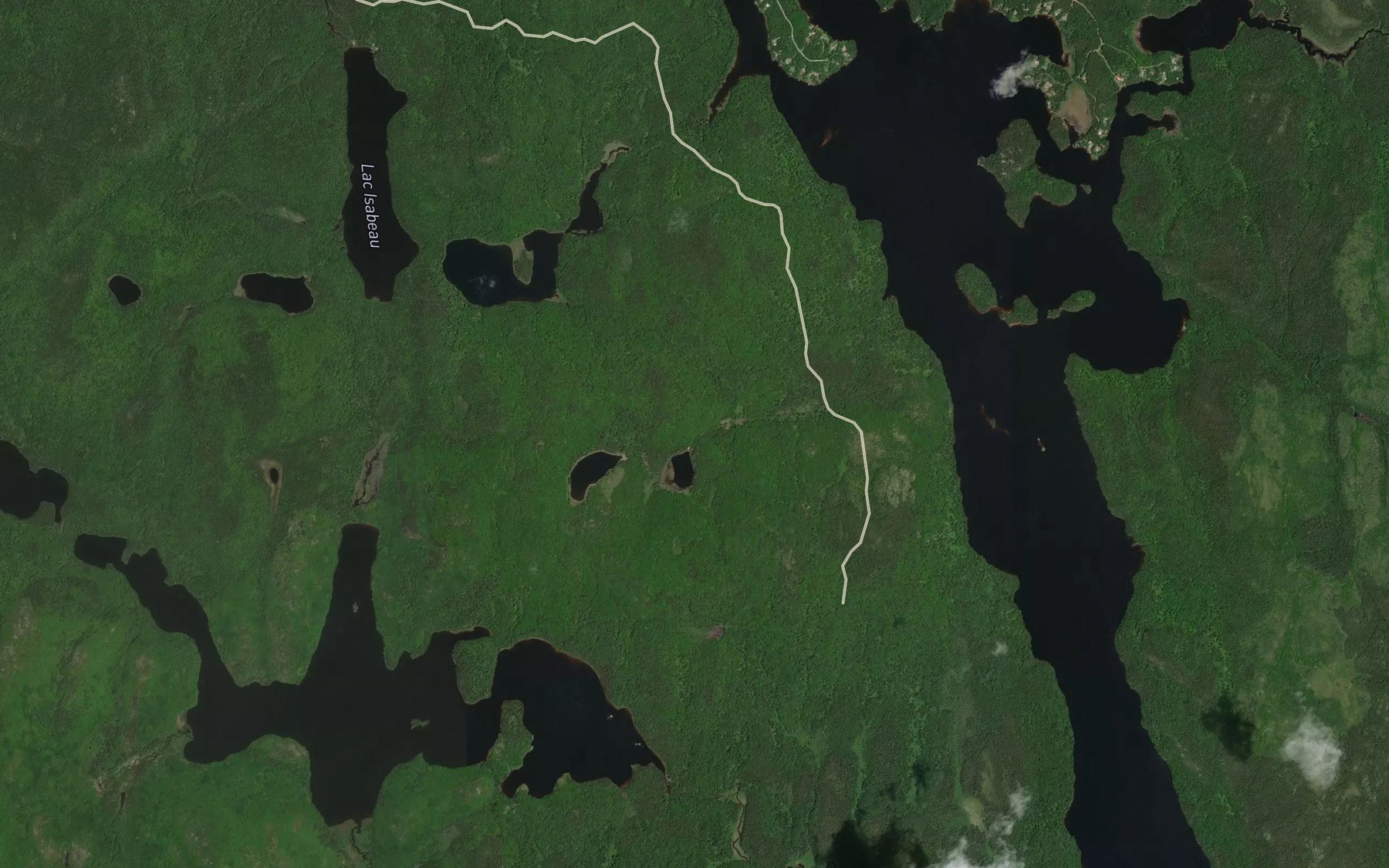 Satellite map of the Baie Lachance