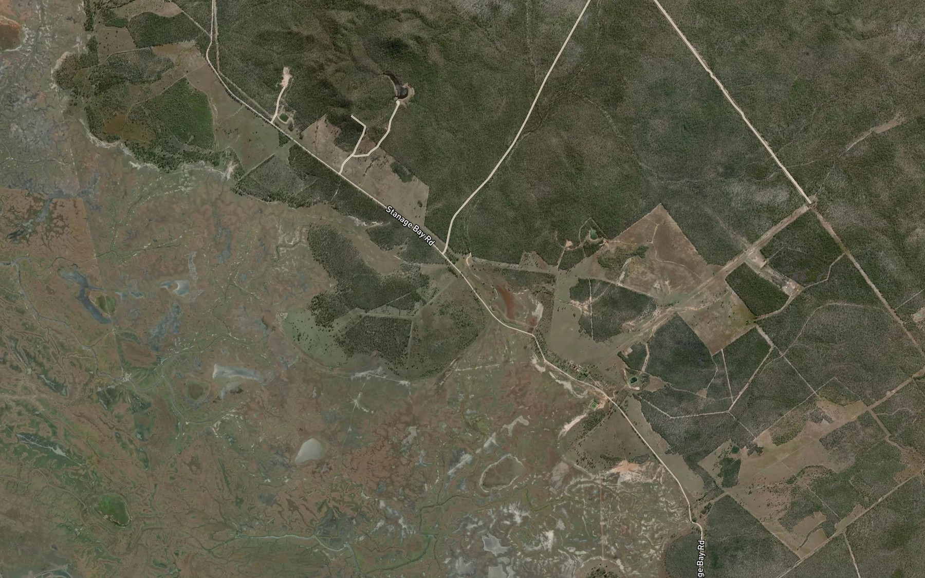 Satellite map of the Couti Uti Creek