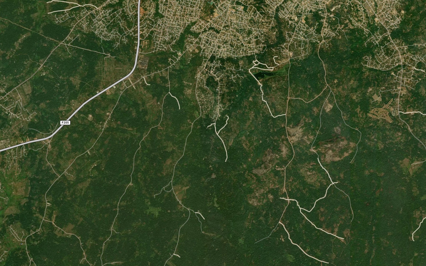 Satellite map of the River Ogun