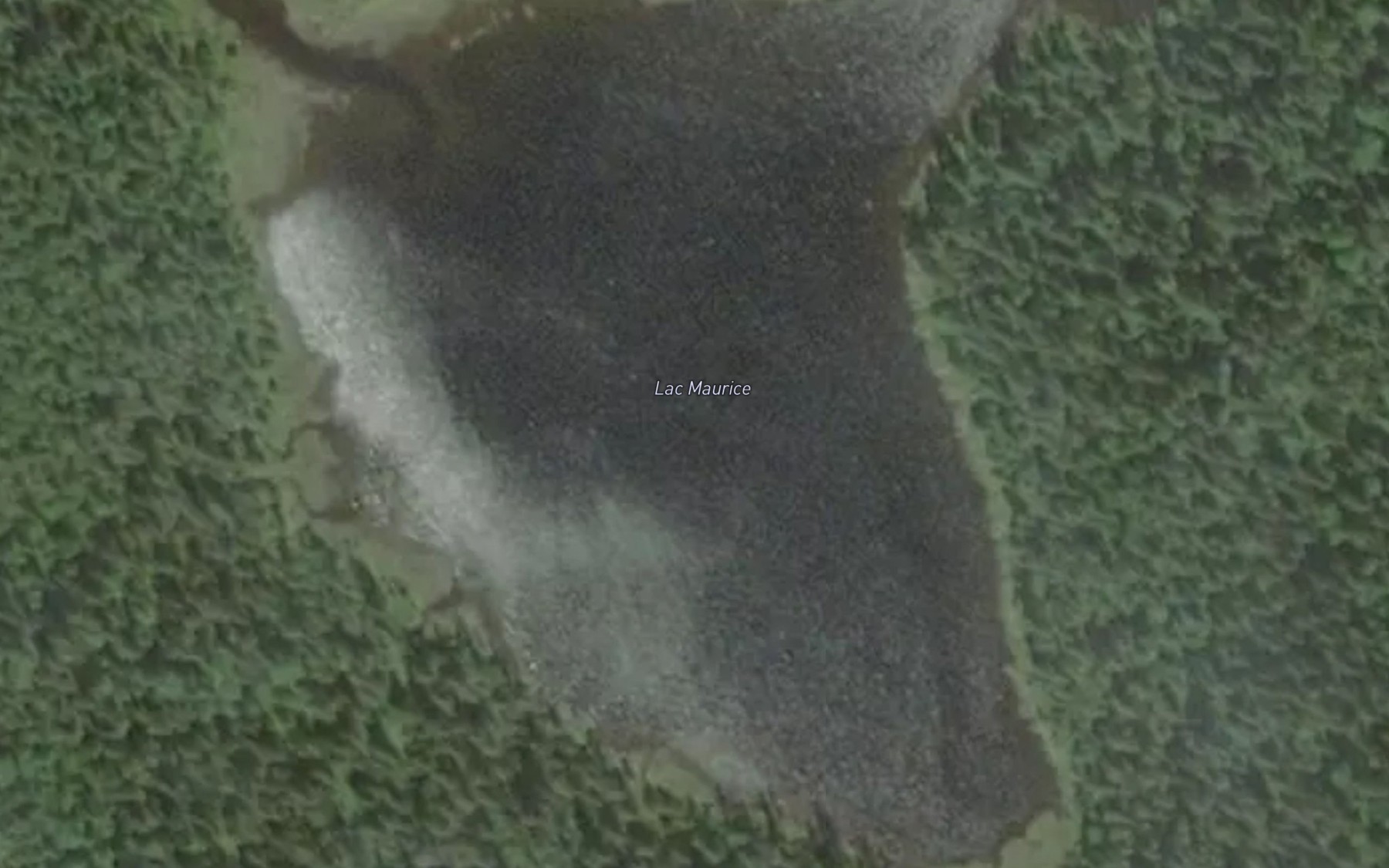 Satellite map of the Lac Maurice