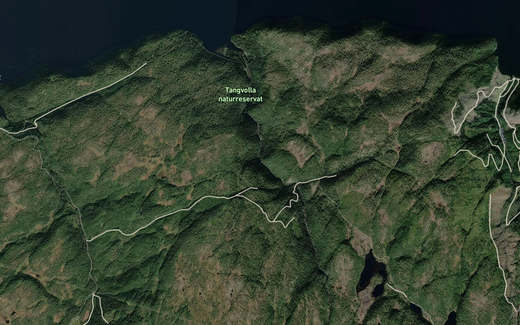 Satellite map of the Storfossen