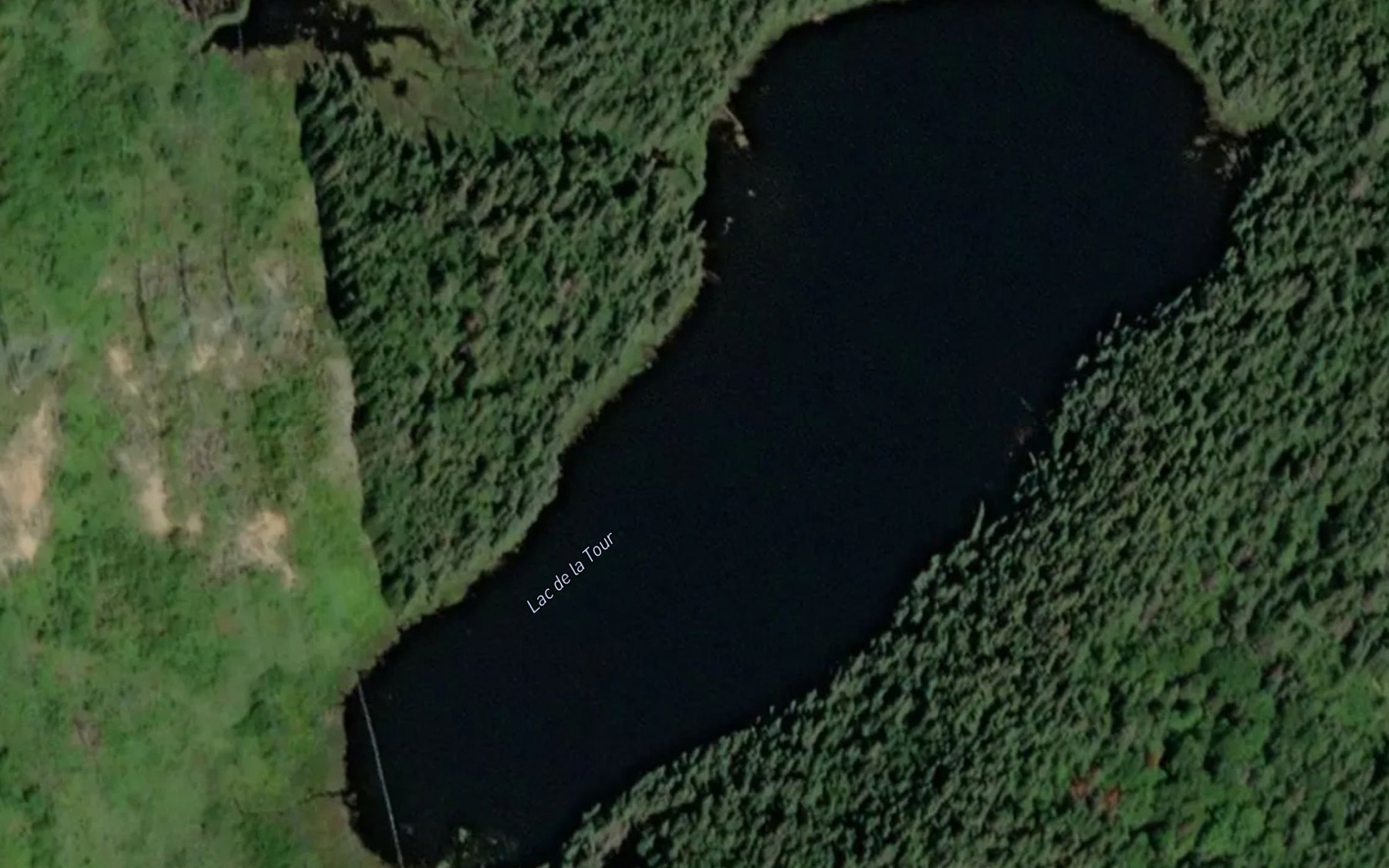 Satellite map of the Lac de la Tour