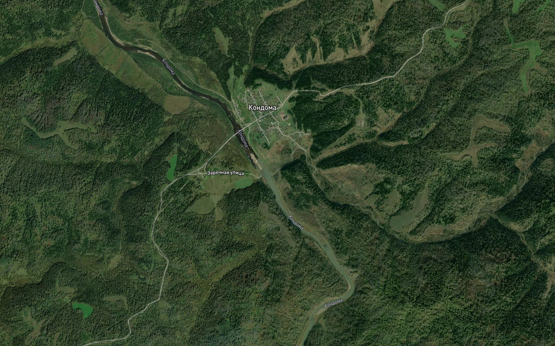 Satellite map of the Kaburchak