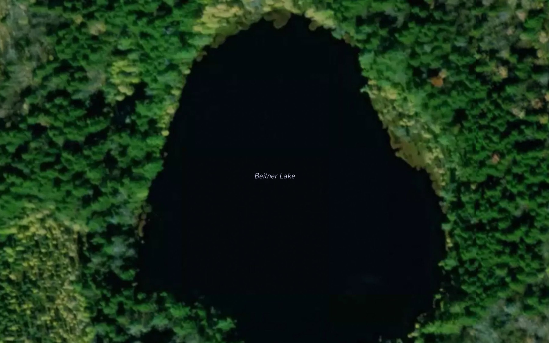 Satellite map of the Beitner Lake
