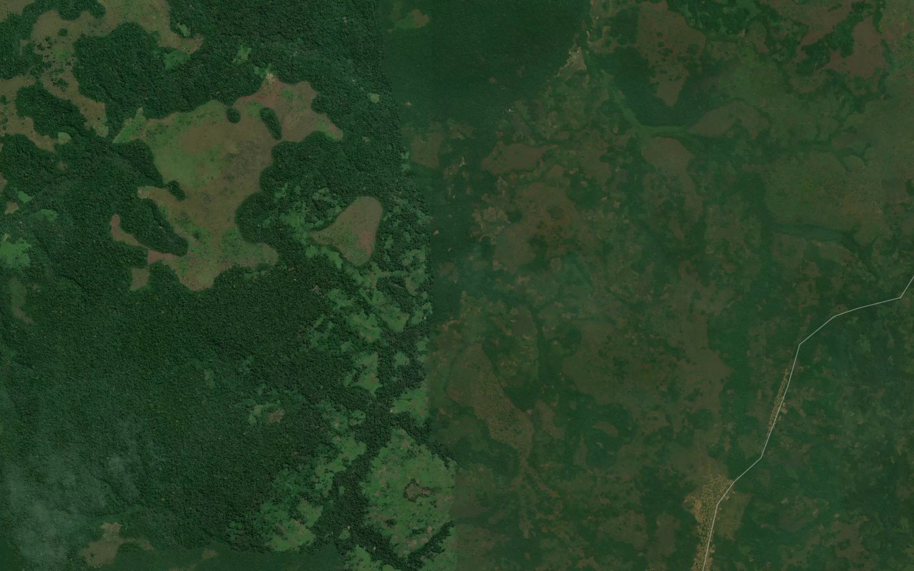 Satellite map of the Bumba