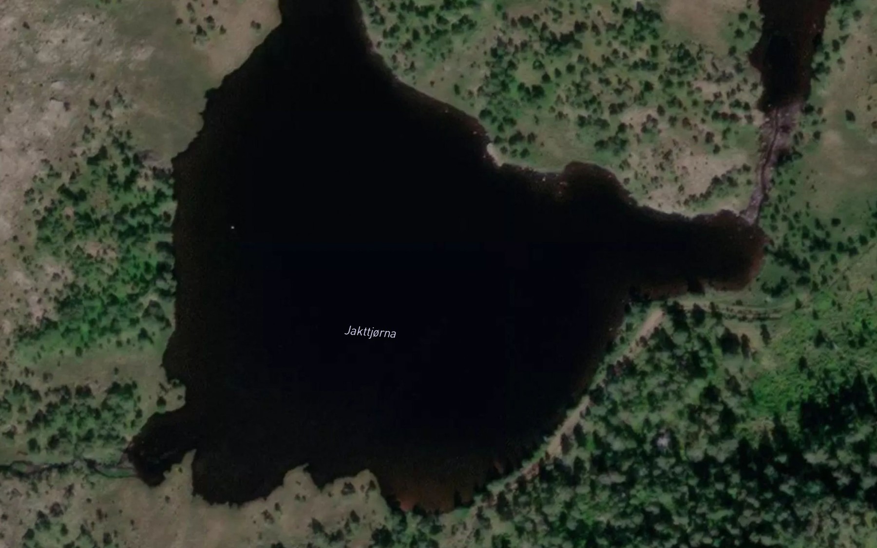 Satellite map of the Jakttjorna