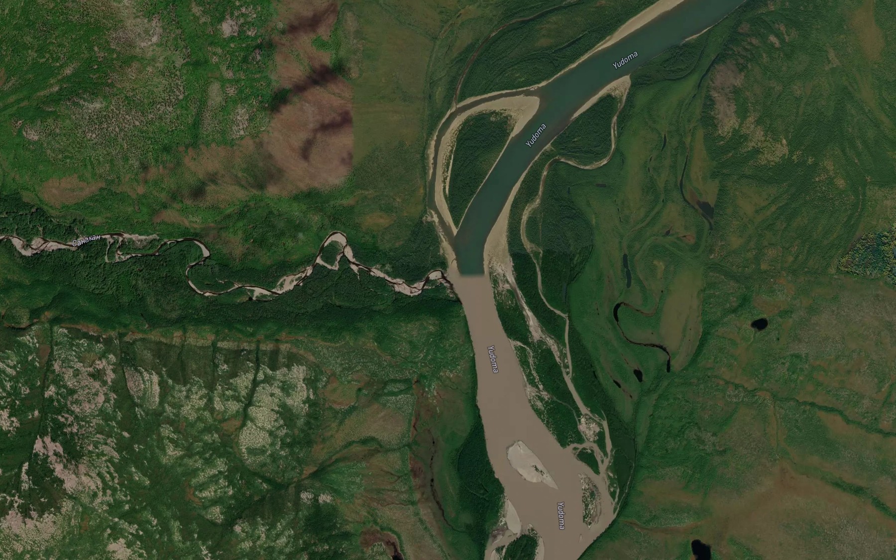 Satellite map of the Sanakan