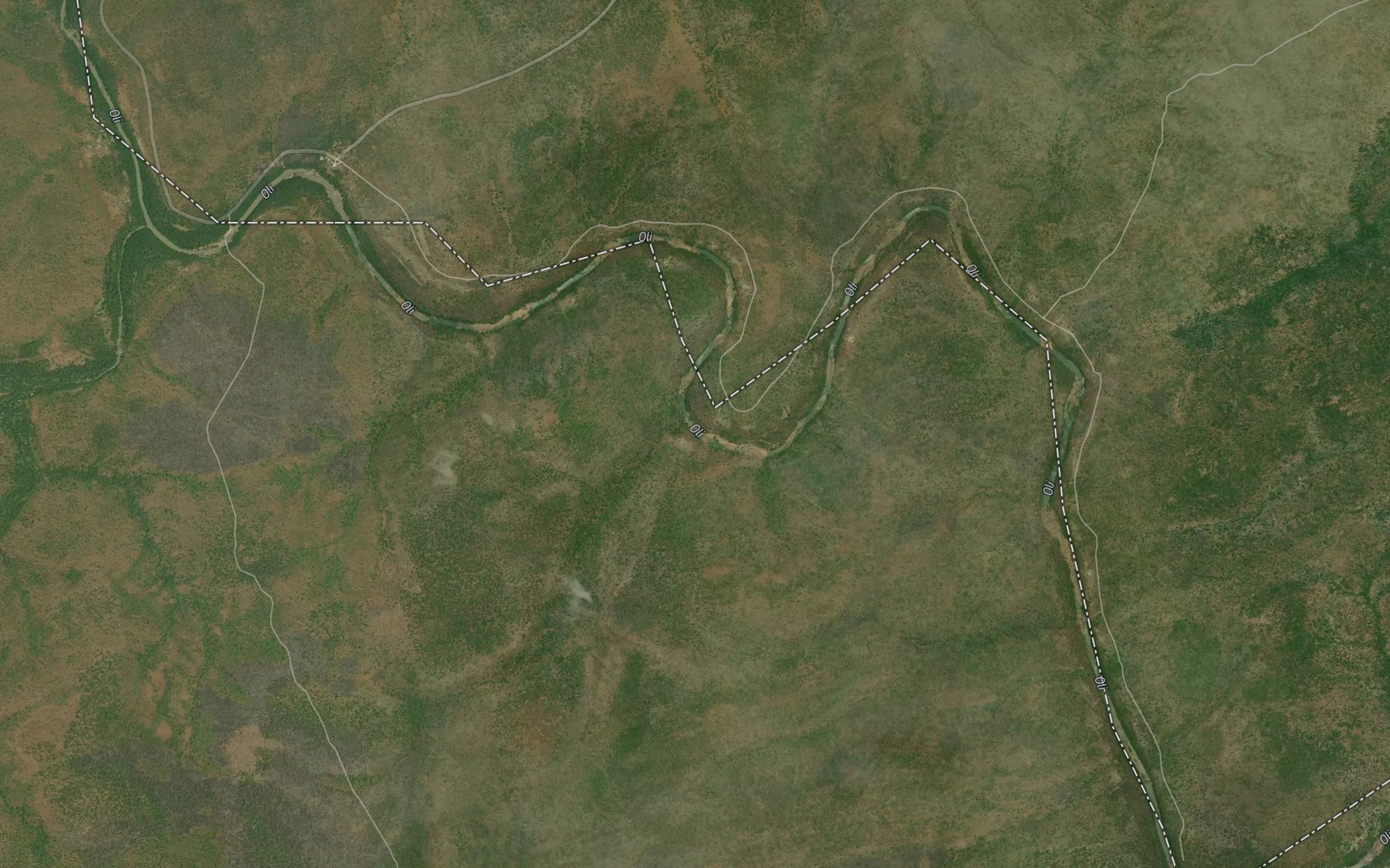 Satellite map of the River Kali