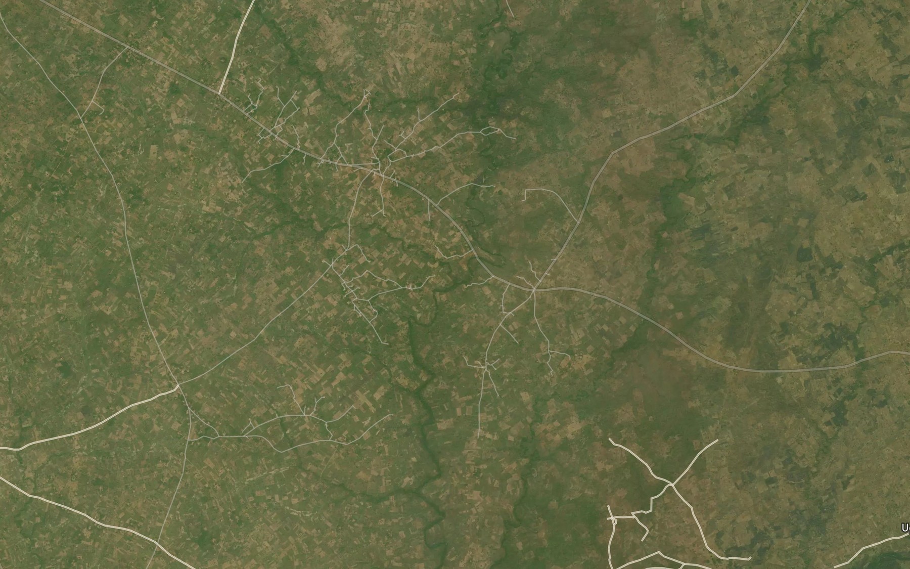 Satellite map of the River Uetsor