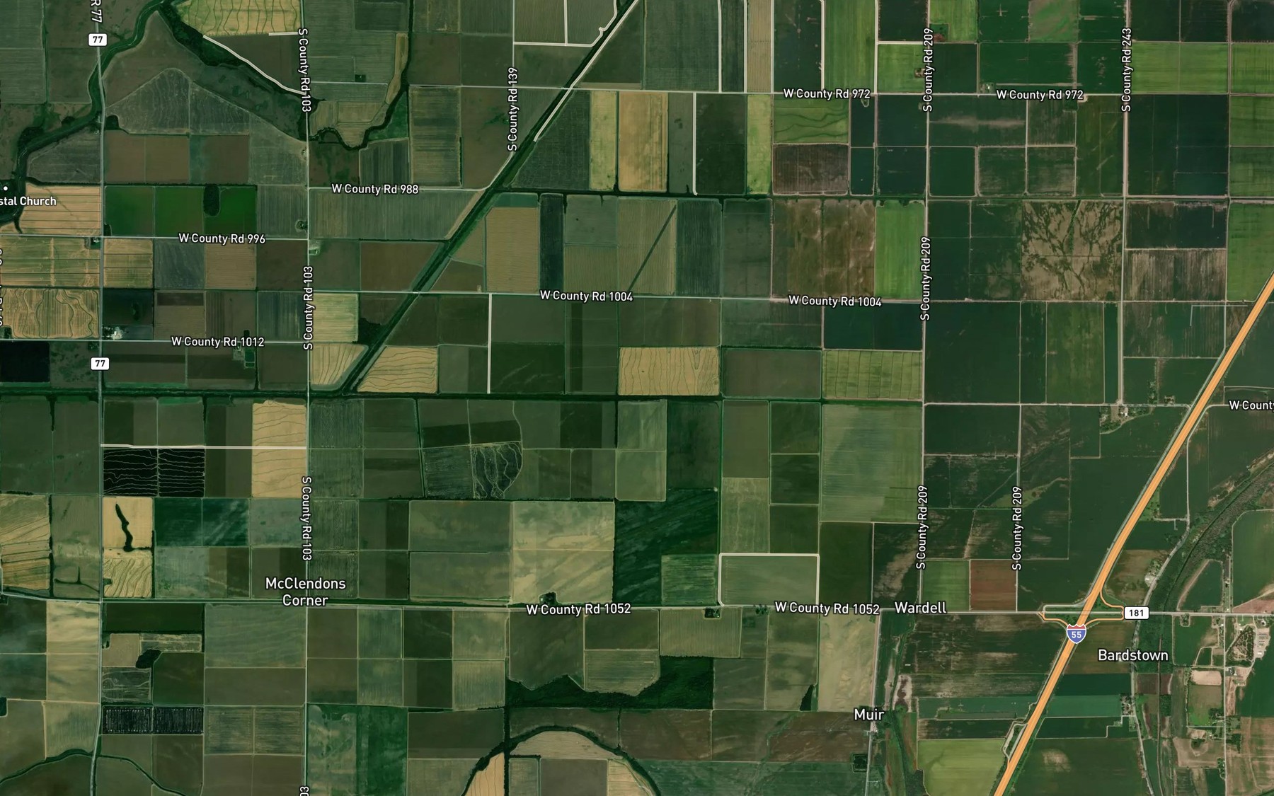 Satellite map of the Ditch Number 52