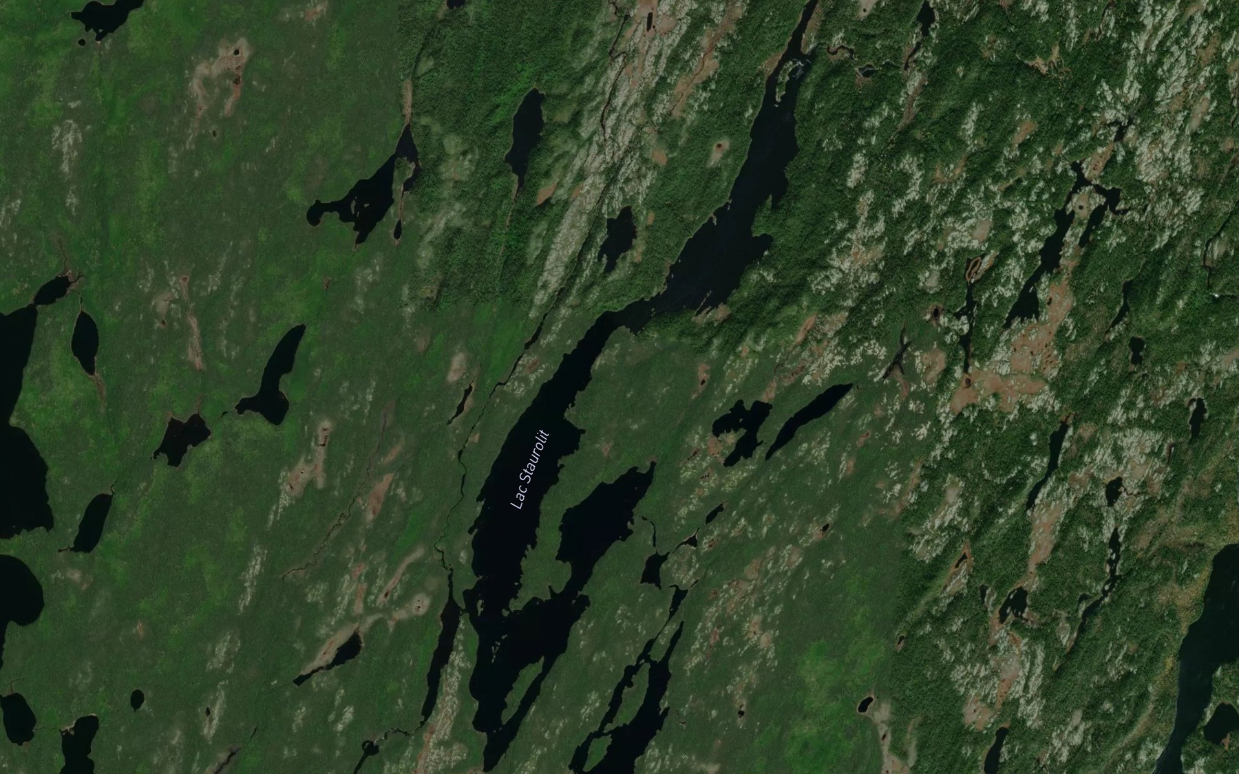 Satellite map of the Lac Staurolit