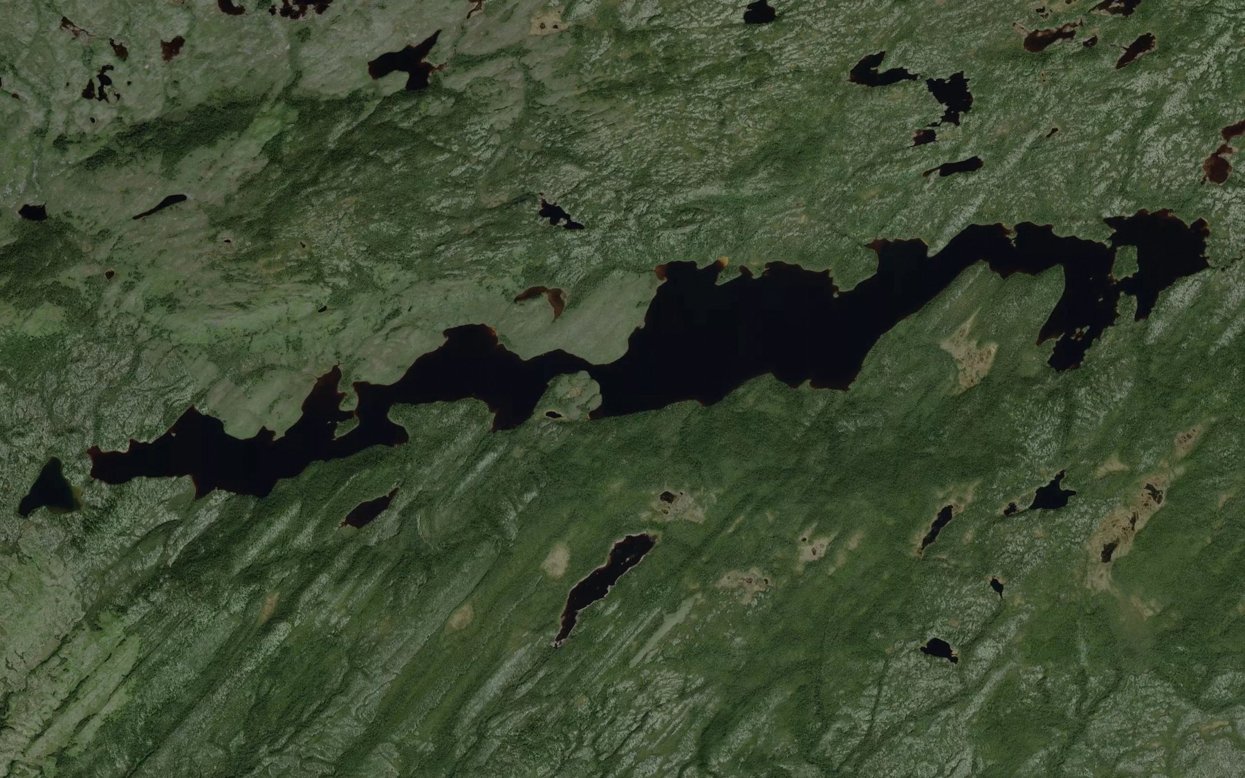 Satellite map of the Lac Lepante