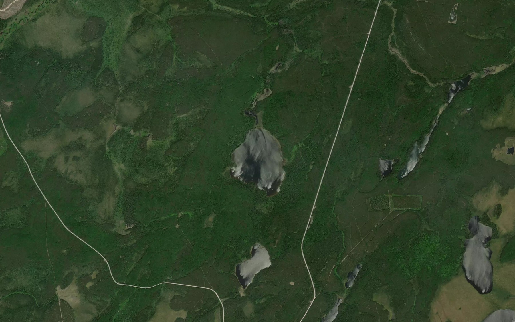 Satellite map of the Furniss Lake
