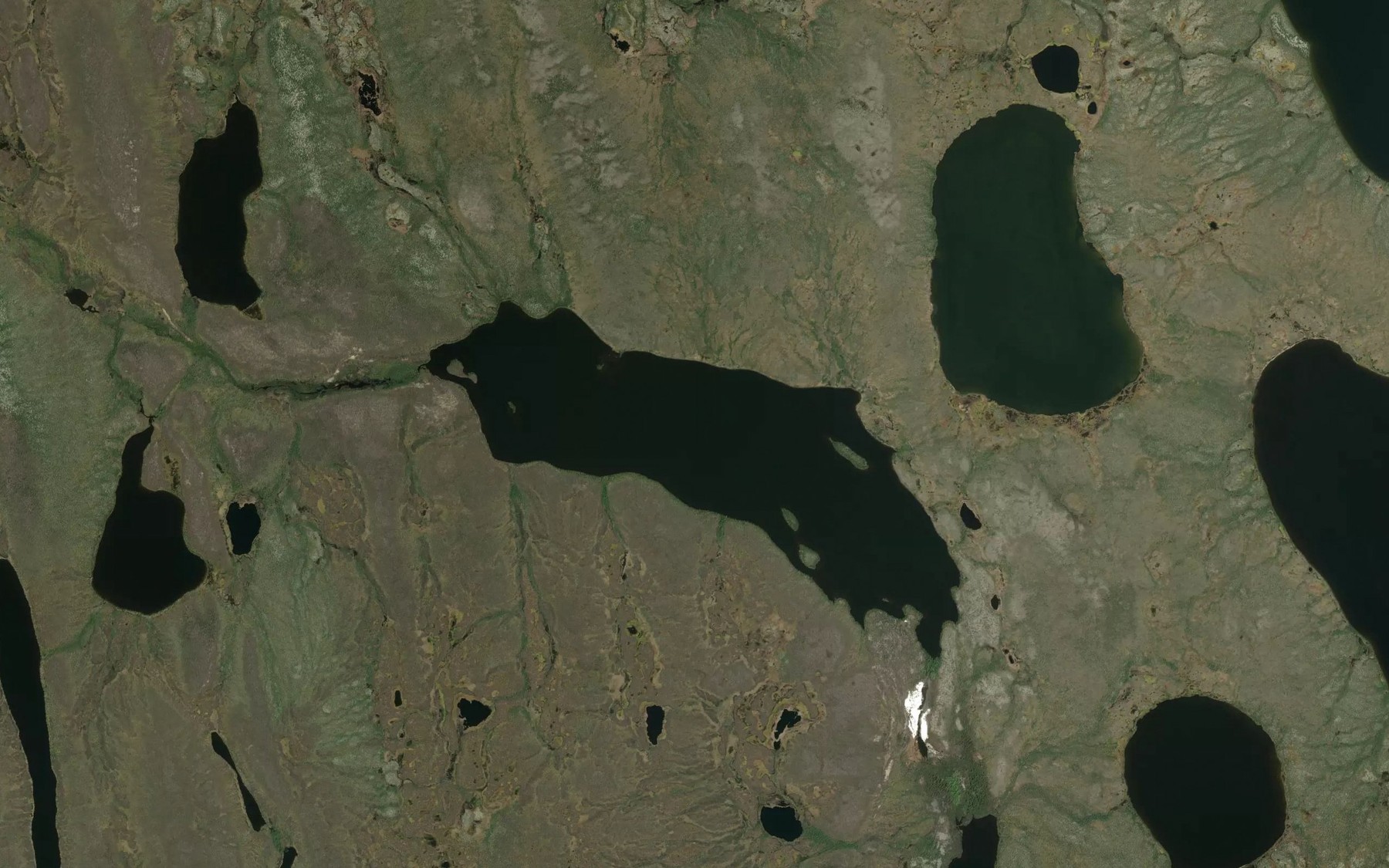 Satellite map of the Dorrian Lake